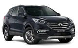 Wynajem czarnego Hyundai Santa Fe w Gruzji