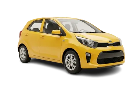 Yellow Kia Picanto rental in Georgia
